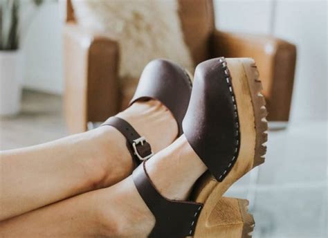 slingback clogs with heels.